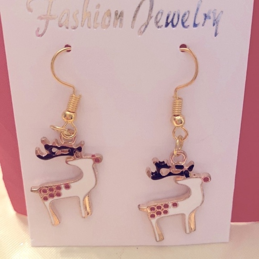 Reindeer Dangle Earrings
